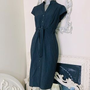 Calvin Klein Button Front Sheath Dress